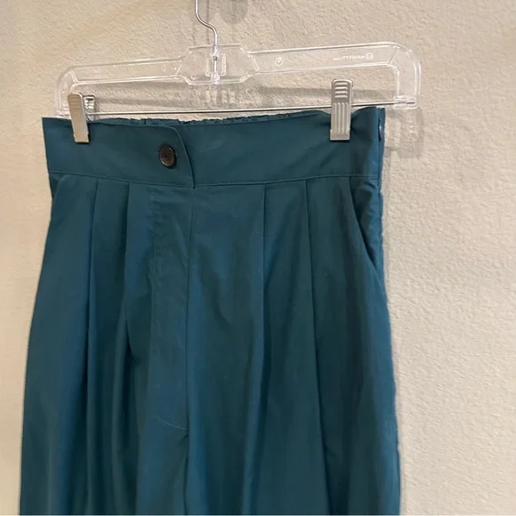 Rachel Comey Coxsone Pant Dark Juniper Green Organic Cotton Wide Leg Size 4 - Picture 4 of 12